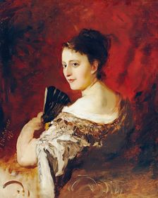Theresia Fritz aged around 18, 1879. Creator: Gustav Wertheimer