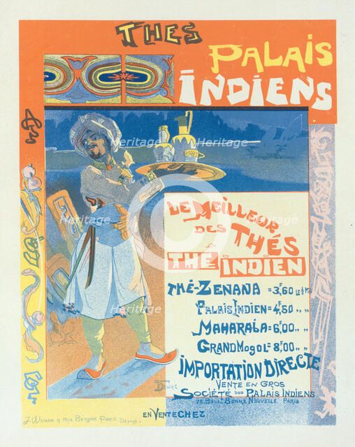 Thes du Palais India, 1899. Creator: Feure, Georges de (1868-1928).