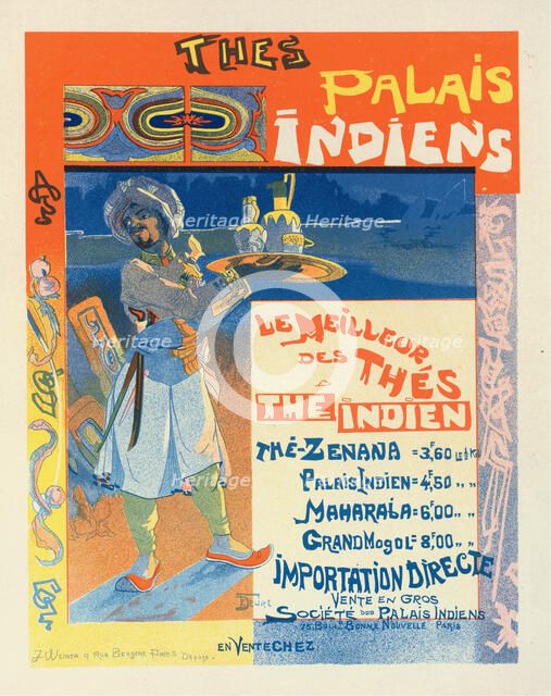 Thés du Palais Indien, c. 1900. Creator: Feure, Georges de  .