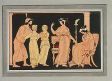 Thetis orders weapons for Achilles from Hephaestus, c1832. Creator: Philipp Veit