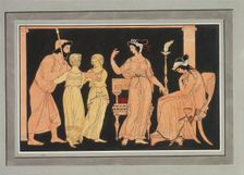 Thetis orders weapons for Achilles from Hephaestus, c1832. Creator: Philipp Veit