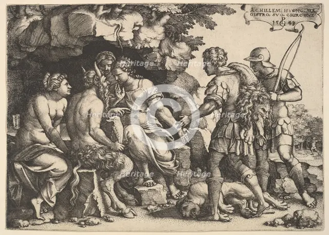 Thetis and Chiron, 1543. Creator: Georg Pencz.