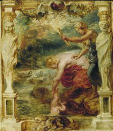 Thetis dipping the infant Achilles into the river Styx, 1630-1635. Artist: Rubens, Pieter Paul (1577-1640)