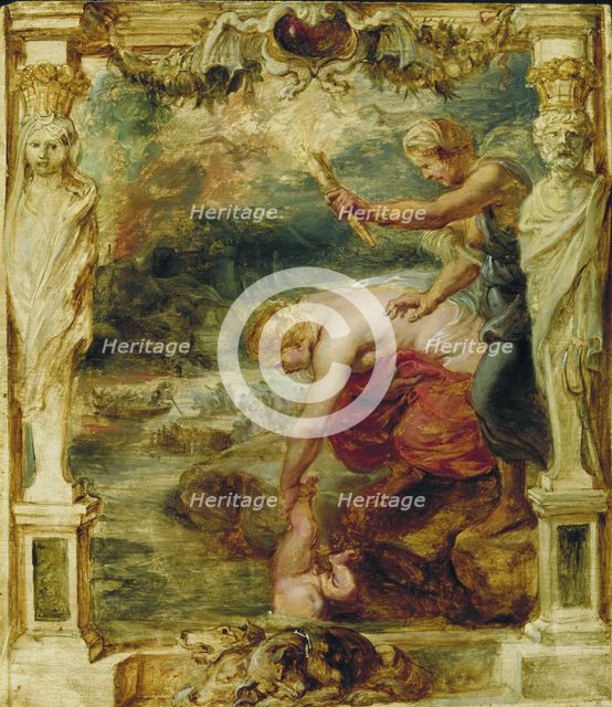 Thetis dipping the infant Achilles into the river Styx, 1630-1635. Artist: Rubens, Pieter Paul (1577-1640)