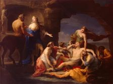 Thetis takes Achilles from the Centaur Chiron, 1770. Creator: Pompeo Batoni