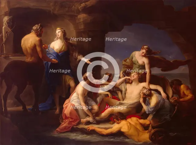 Thetis takes Achilles from the Centaur Chiron, 1770. Creator: Pompeo Batoni.