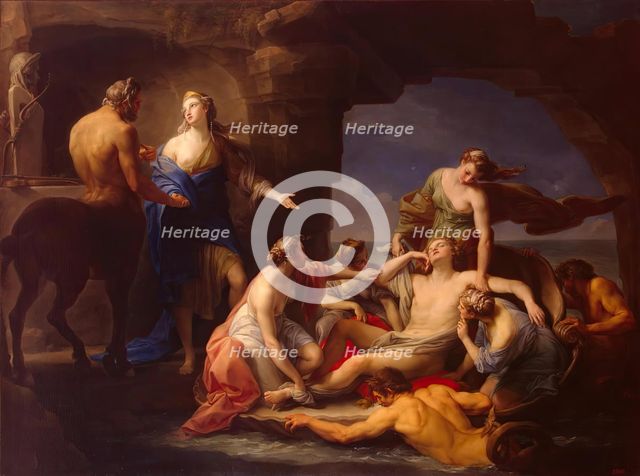 Thetis takes Achilles from the Centaur Chiron, 1770. Creator: Pompeo Batoni.
