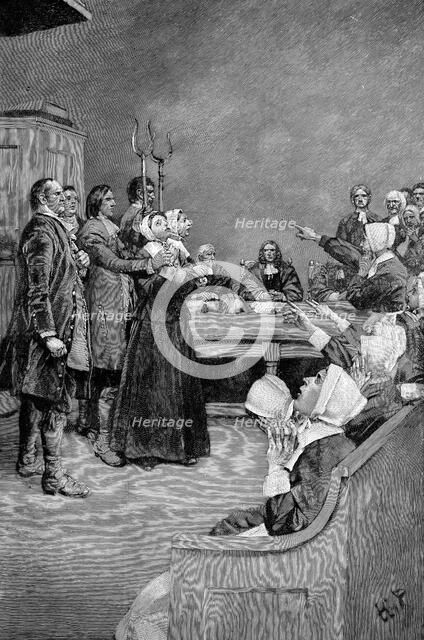 TheTrial of a Witch, America, (17th century), 1882. Artist: Unknown