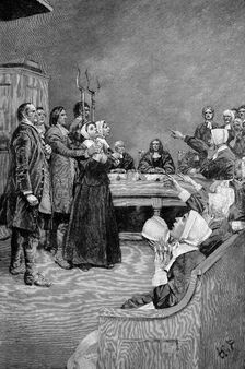 TheTrial of a Witch, America, (17th century), 1882