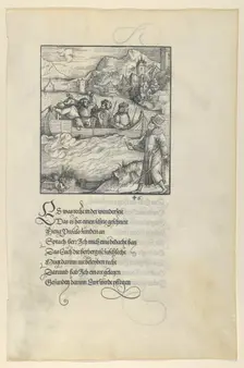 Theuerdanck's Ship Caught in the Ice, from Theuerdanck, 1517. Creator: Hans Schäufelein the Elder