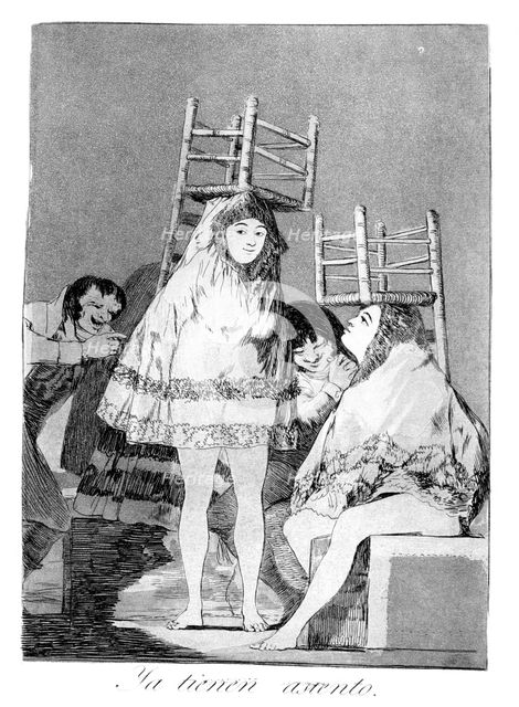 'They've already got a seat', 1799. Artist: Francisco Goya