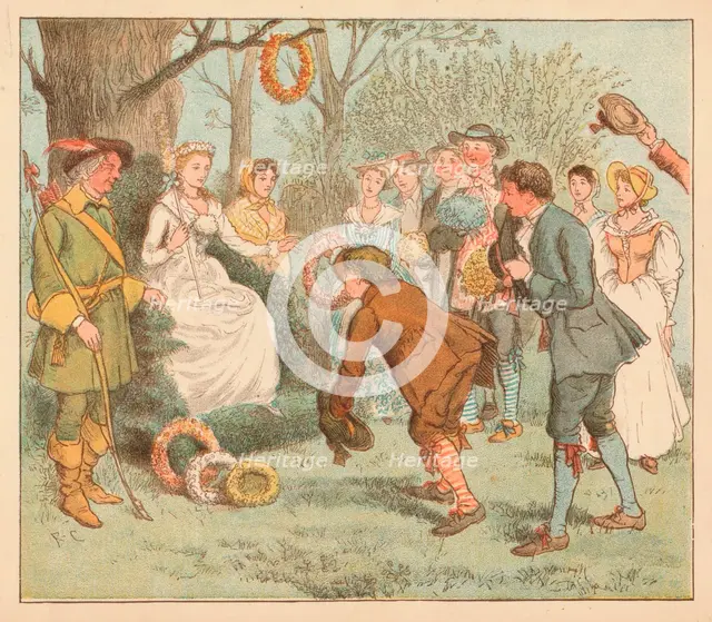 '...they went to a bower...', c1885, (1934). Creator: Randolph Caldecott.