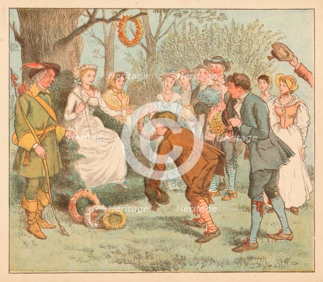 '...they went to a bower...', c1885, (1934). Creator: Randolph Caldecott.