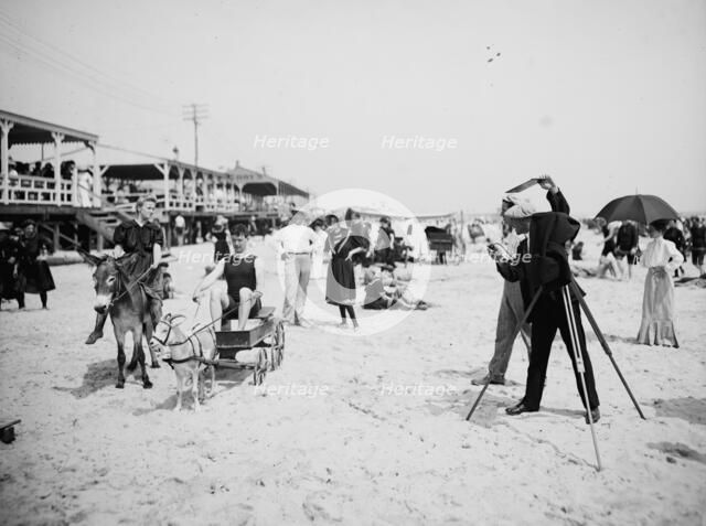 They were on their honeymoon, between 1900 and 1905. Creator: Unknown.