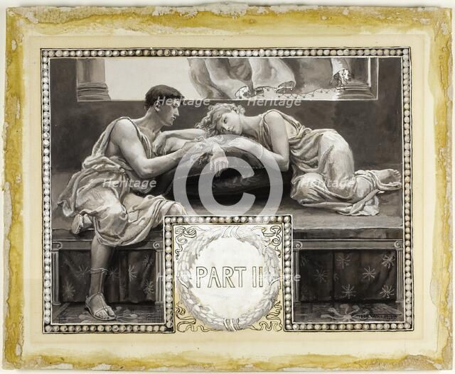 They Were Enthroned, in the Eventide, Upon a Couch - Head-Piece, Part II, 1885. Creator: Will H. Low.