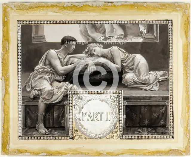 They Were Enthroned, in the Eventide, Upon a Couch - Head-Piece, Part II, 1885. Creator: Will H. Low.