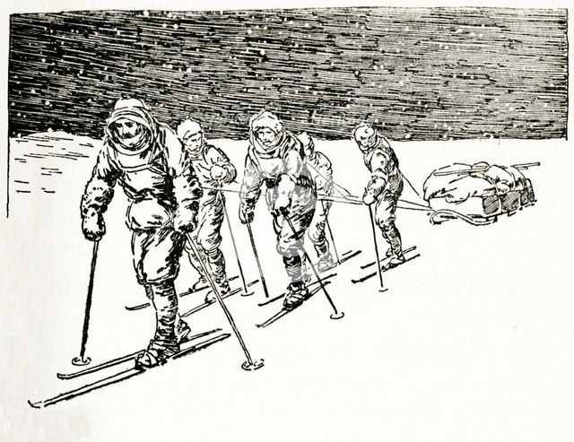 'They Were Forced To Drag Their Own Sleigh', c1929.  Creators: Howard Davie, Harry Payne.