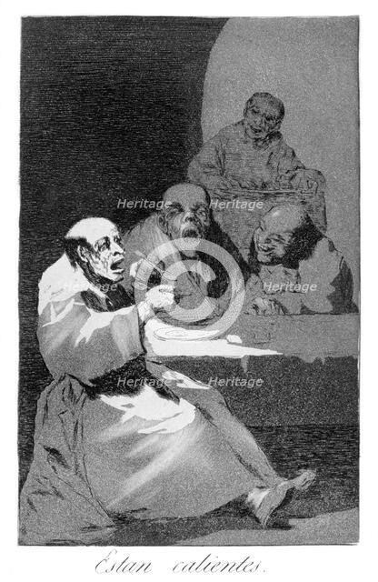 'They are hot', 1799. Artist: Francisco Goya