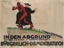 They are leading you to ruin – that's why you should vote German Democratic Party, 1919. Creator: Matejko, Theo (1893-1946)