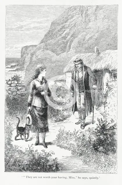 '"They are not worth your having, Miss", he says, quietly', 1879.  Creator: Pearson.