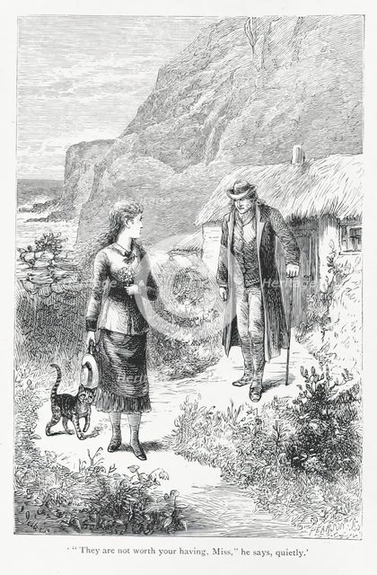 '"They are not worth your having, Miss", he says, quietly', 1879.  Creator: Pearson.