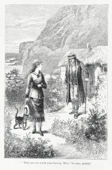 "They are not worth your having, Miss", he says, quietly 1879. Creator: Pearson