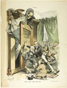 They Can't Keep Him Hid, from Puck, n.d. Creator: Louis Dalrymple