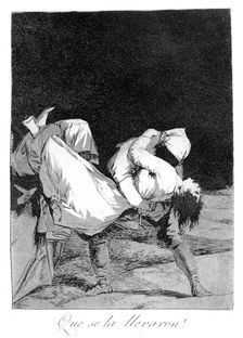They carried her off! 1799. Artist: Francisco Goya