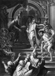 They cried out, saying, Crucify him, crucify him c1840. Creator: George Presbury