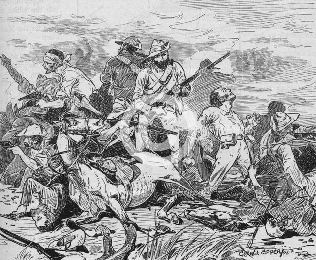 They Fought on Grimly, 1895, (1902). Artist: George Soper.