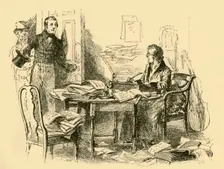 They found Schubert hard at work (1907). Creator: Unknown