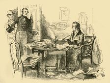 They found Schubert hard at work (1907). Creator: Unknown