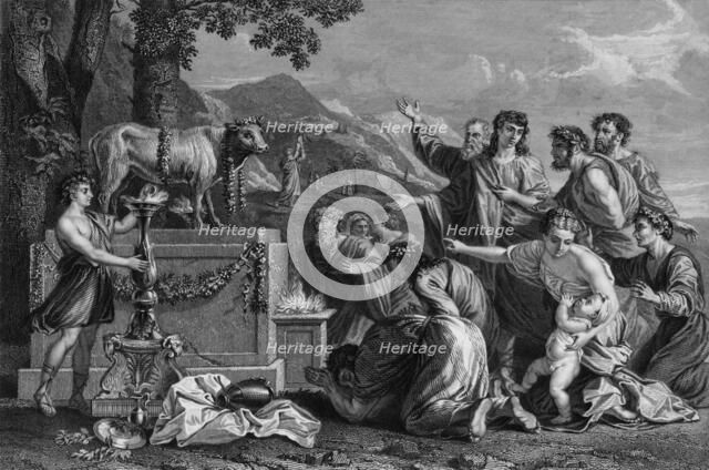 'They have made them a molten calf and have worshipped it', 19th century Creator: H Robinson.