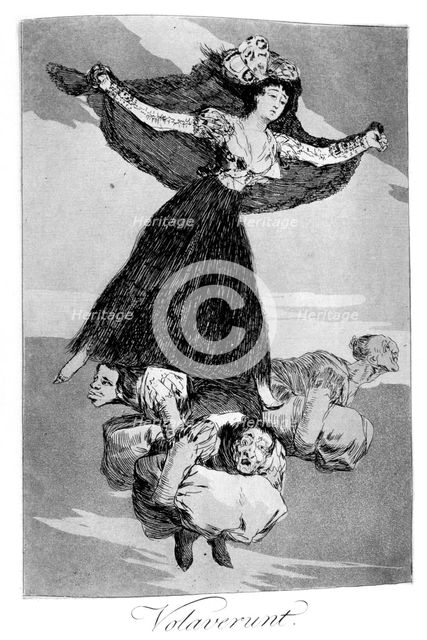 'They have flown', 1799. Artist: Francisco Goya