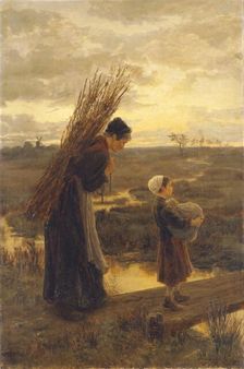 They homeward went their weary way 1870-1890. Artist: Alice Mary Morgan