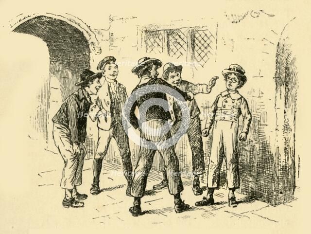 'They indulged in jokes at the expense of the spectacled boy', (1907). Creator: Unknown.