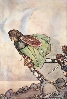 They ran him by hill and plain c1910. Creator: Stephen Reid