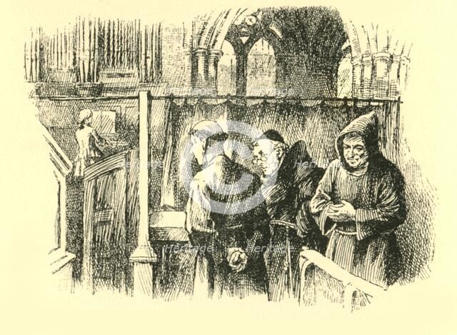 'They remained standing, rooted to the spot', (1907).  Creator: Unknown.