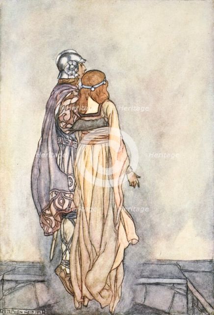 'They rose up in the air', c1910.  Creator: Stephen Reid.
