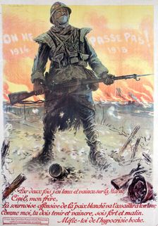 They Shall Not Pass! 1914-1918 1918. Artist: Maurice Neumont
