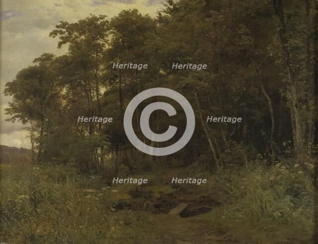 Thicket of alder trees, 1861. Creator: Anton Eduard Kieldrup.