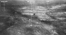 Thiaumont; Deux aspects du champ de bataille de Thiaumont 1916. Creator: Unknown