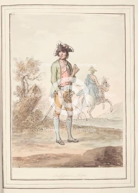 Thief Catcher, Rome, leaf from 'A Collection of Dresses by David Allan Mostly from Nature', 1776. Creator: David Allan.