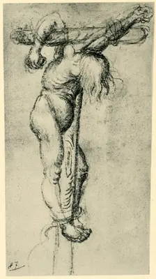 Thief on the cross, 1500-1504, (1943). Creator: Lucas Cranach the Elder