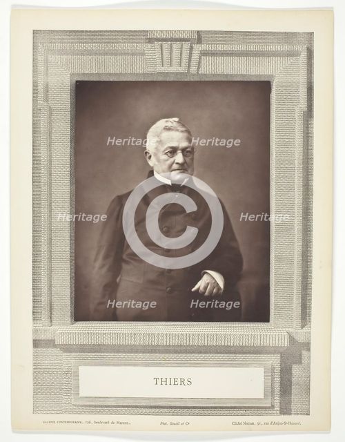 Thiers, c. 1870. Creator: Nadar.