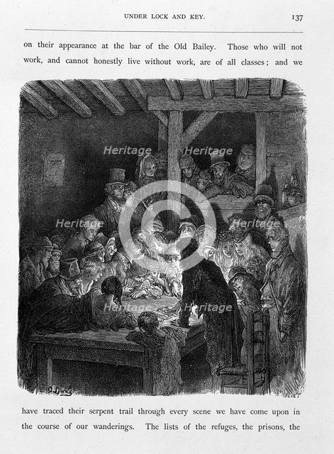 'Thieves Gambling', 1872. Creator: Jolier.
