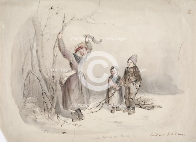 Thieving Wood, 1850-1855. Creator: Karl Anders Ekman.