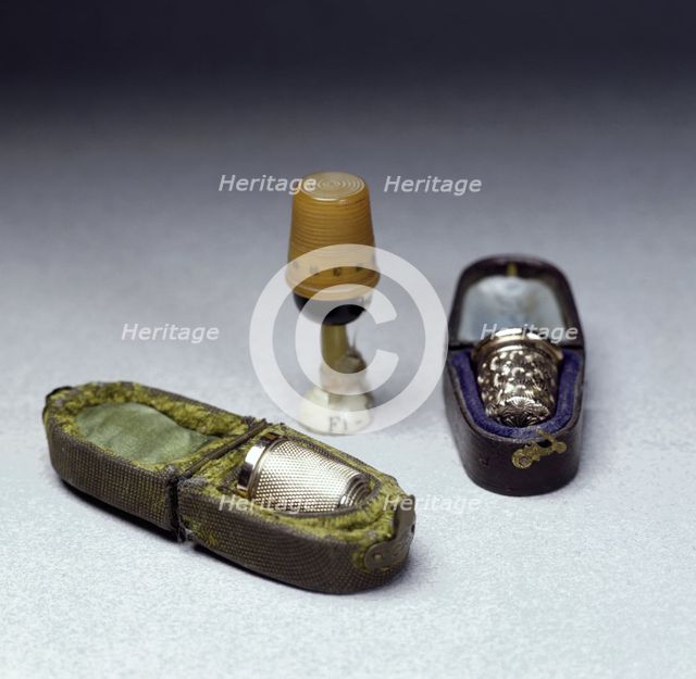 Thimble golf memorabilia. Creator: Unknown.