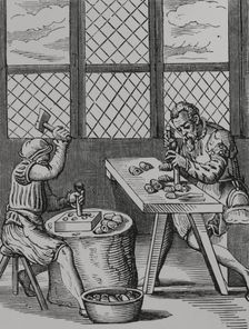Thimble maker, 16th century, (1878). Creator: Unknown