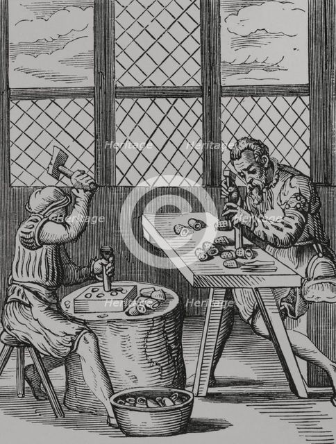 Thimble maker, 16th century, (1878).  Creator: Unknown.